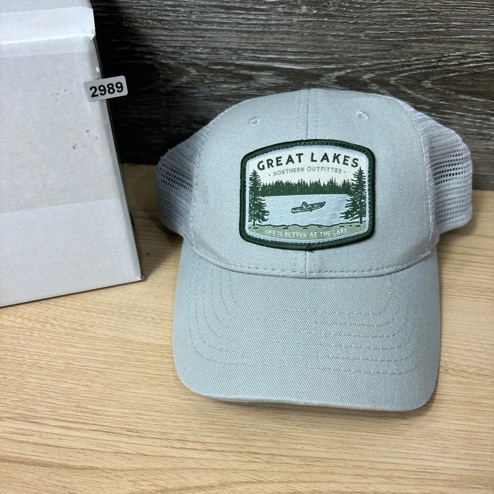 Great Lakes Hat Cap Snapback‎ Gray Minnesota One Size Adjustable